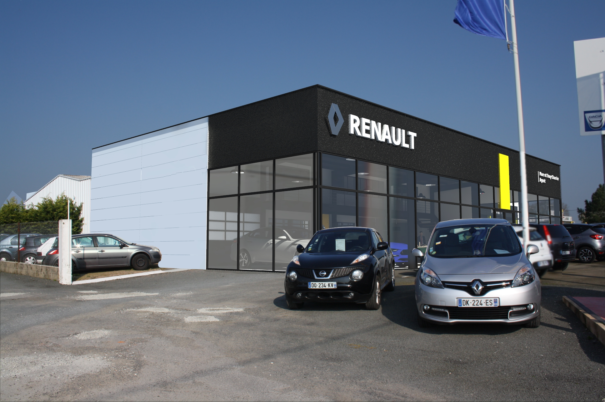 Extension/Rénovation d'un Garage Automobile, agent Renault