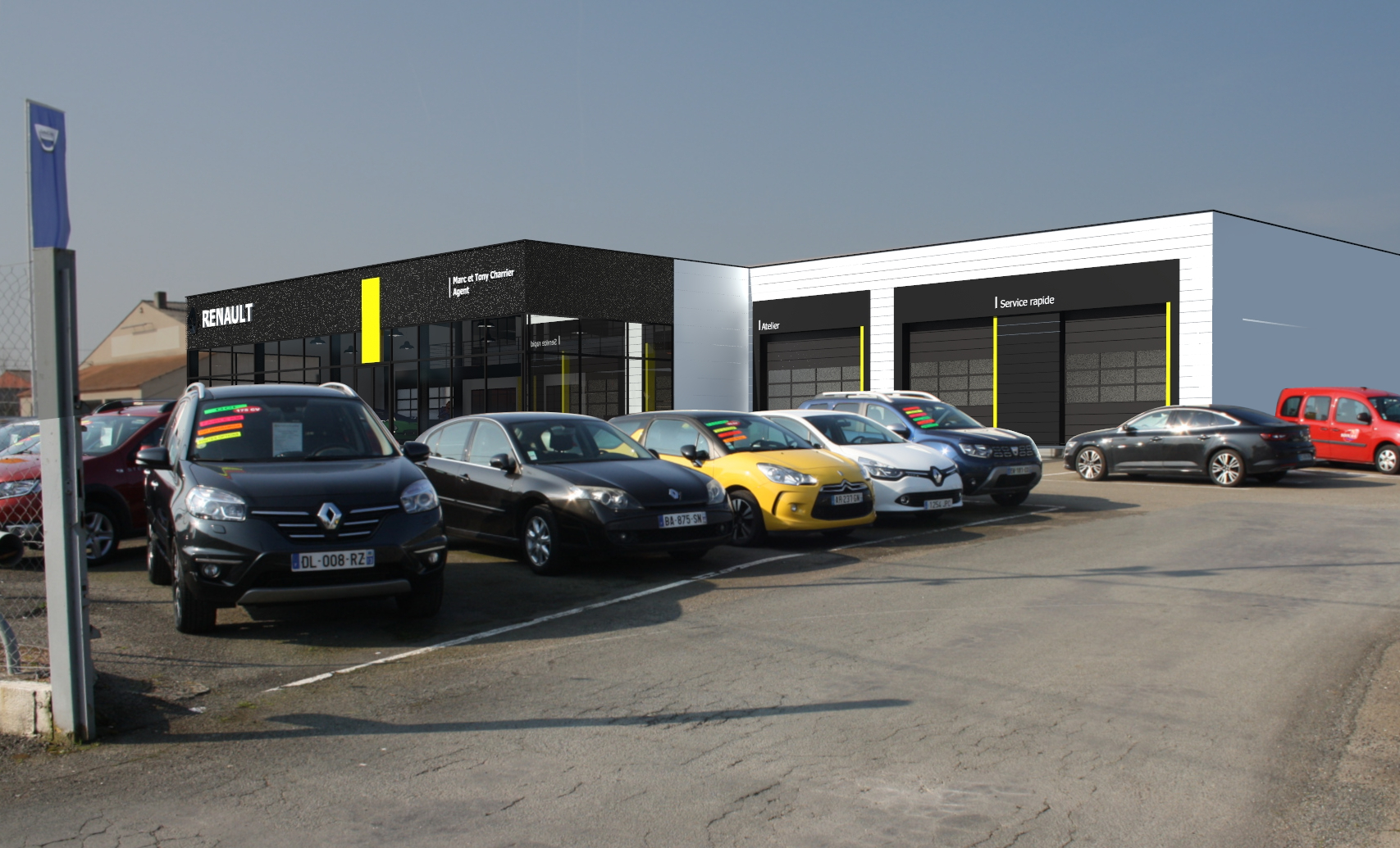 Extension/Rénovation d'un Garage Automobile, agent Renault