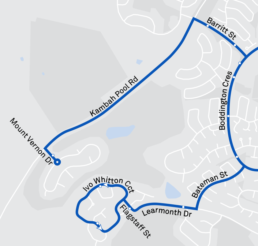 Servicing Kambah ACT Bus