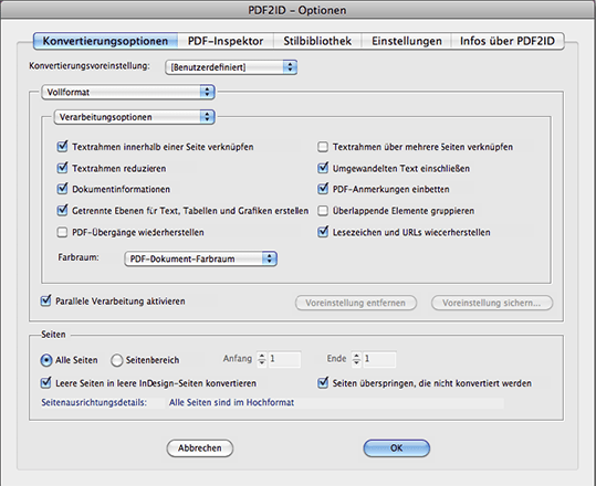 Recosoft PDF2ID PDF mit InDesign öffnen und bearbeiten