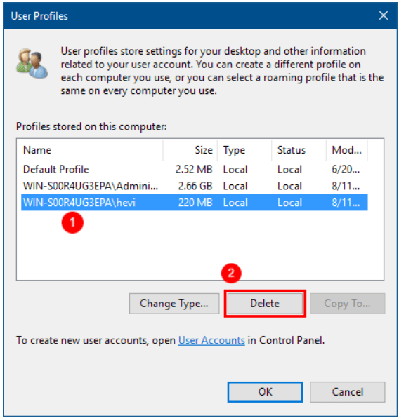 How to Delete User Profile in Windows 10 Action1 RMM