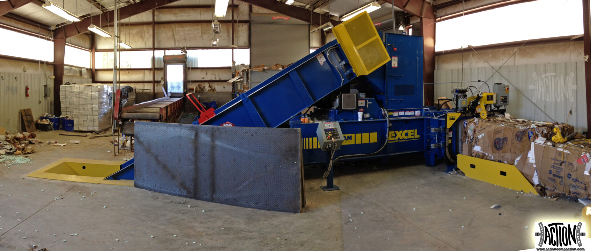 TwoRam AutoTie Recycling Balers in Utah Action Compaction Equipment