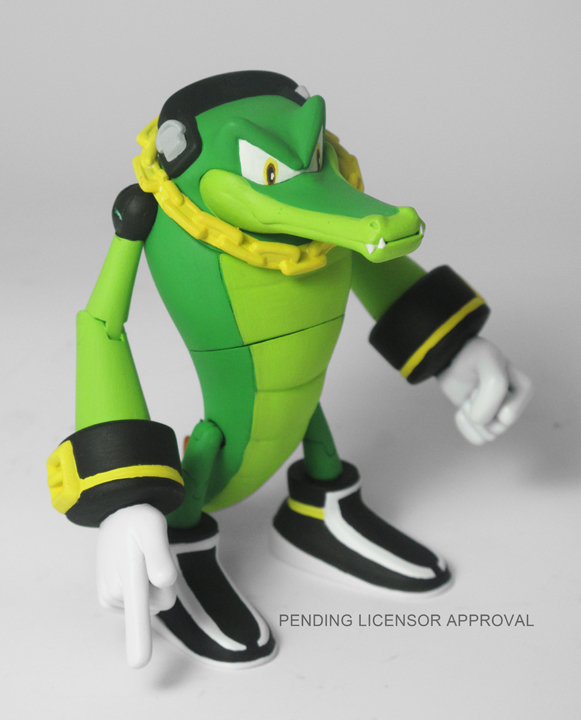 Jazwares 3Inch Sonic the Hedgehog Preview of Espio, Vector, Super Sonic, and Super Shadow
