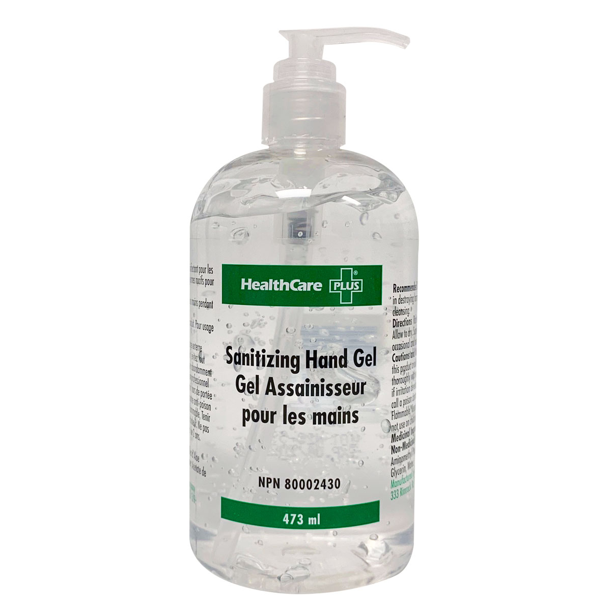 Hand Sanitizer Antiseptic Gel, 16 oz with Pump Action First Aid