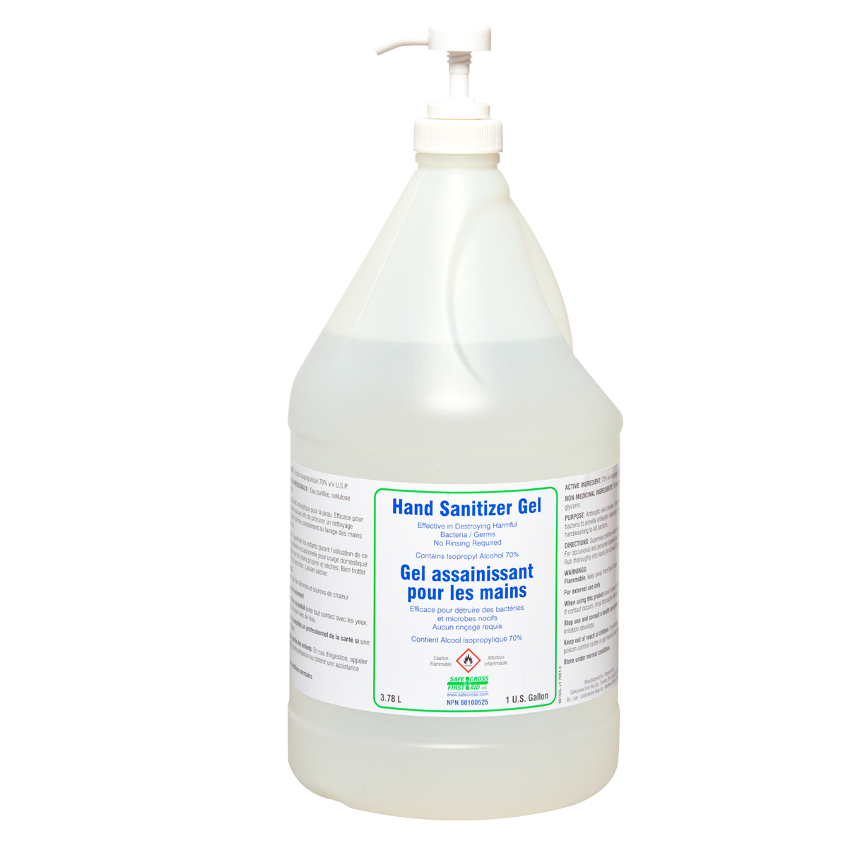 Hand Sanitizer Antiseptic Gel, 1 Gallon (Pump Sold Separately) Action