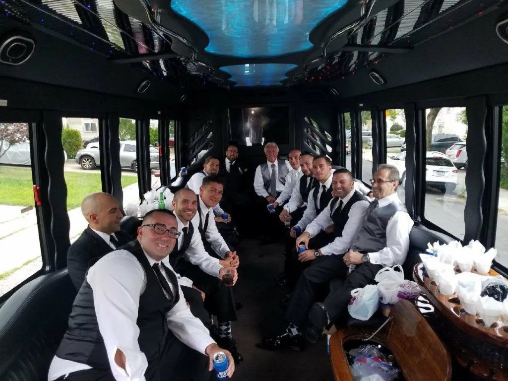 Best Wedding Party Bus in New Jersey Action Limos