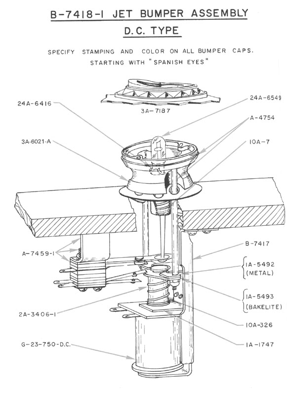 Action Pinball B74181 Pop Bumper Assembly ElectroMechanical