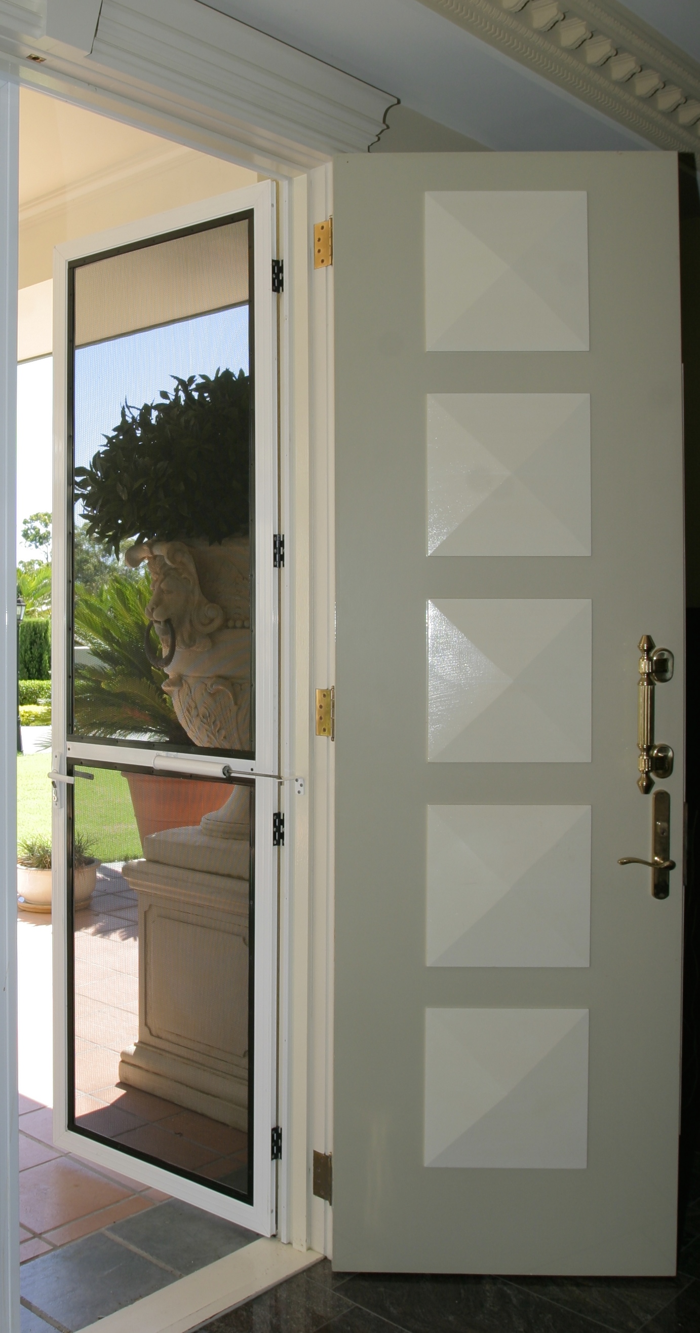 Single Hinged Door Activate Security Crimsafe specialists Brisbane