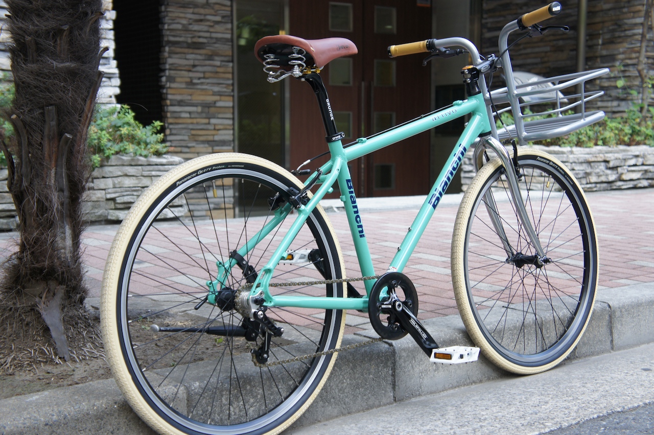Bianchi ビアンキ MTBフレームの街乗り自転車 Circle Traders
