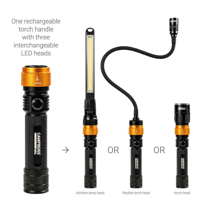 3 In 1 Boss Torch Camping & Outdoor, Lighting Active Gear