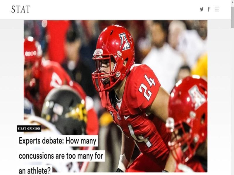 STATNews Experts Debate How many concussions are too many