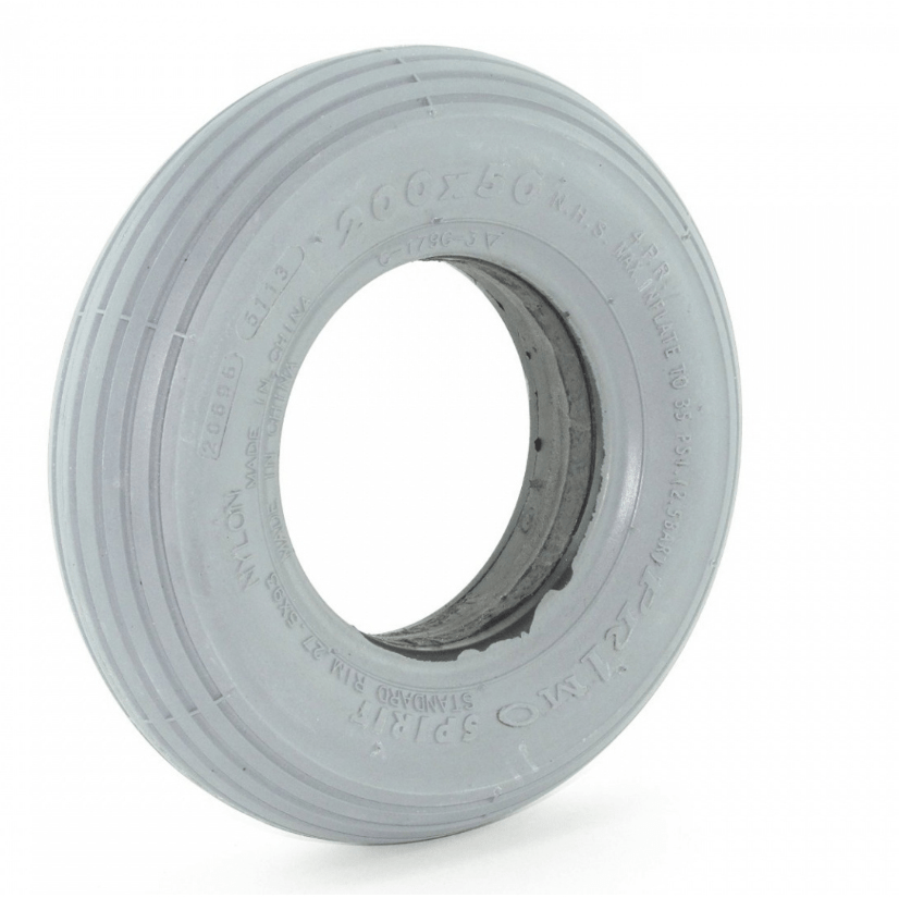 Grey NonMarking Tyres 200 x 50 Tyres and Tubes Active Mobility Systems