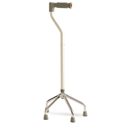 Quad Walking Stick with Small Base Offset Mobility Aid Active