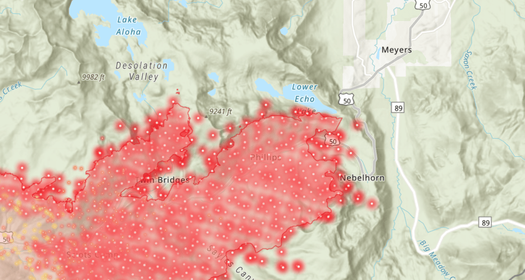 Full Evacuation Order Creates Traffic Nightmare in South Lake Tahoe