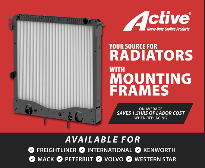 Your Radiator/ Charge Air Cooler / Condenser Supplier! Active Radiator