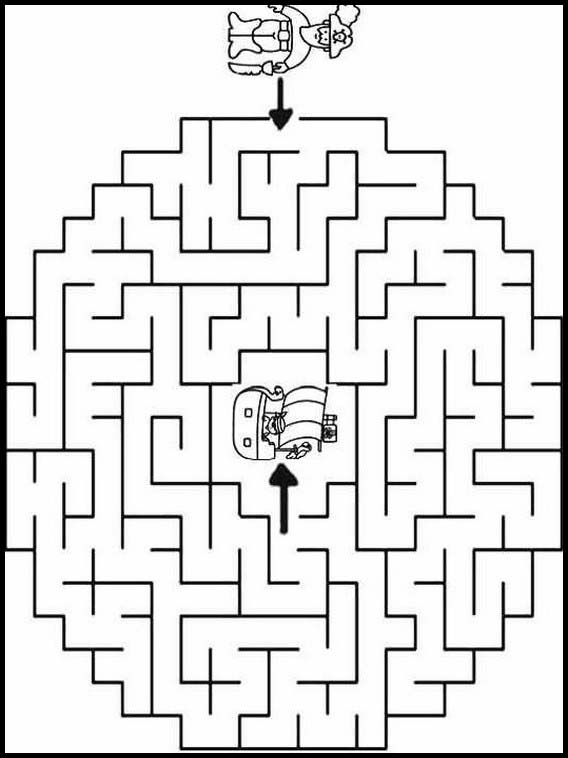 Kindergarten Worksheets Mazes 11