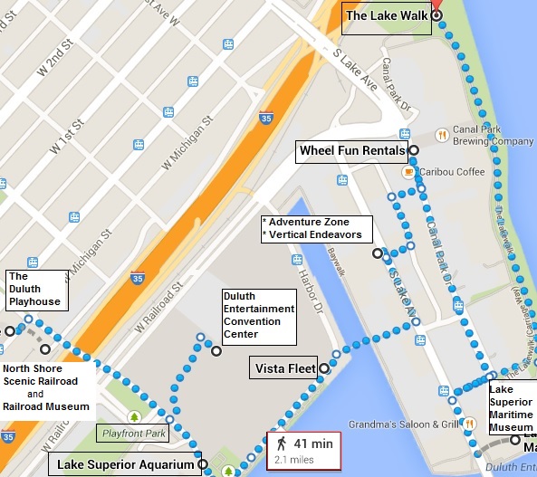 Duluth, Minnesota with kids a perfect carless vacation spot