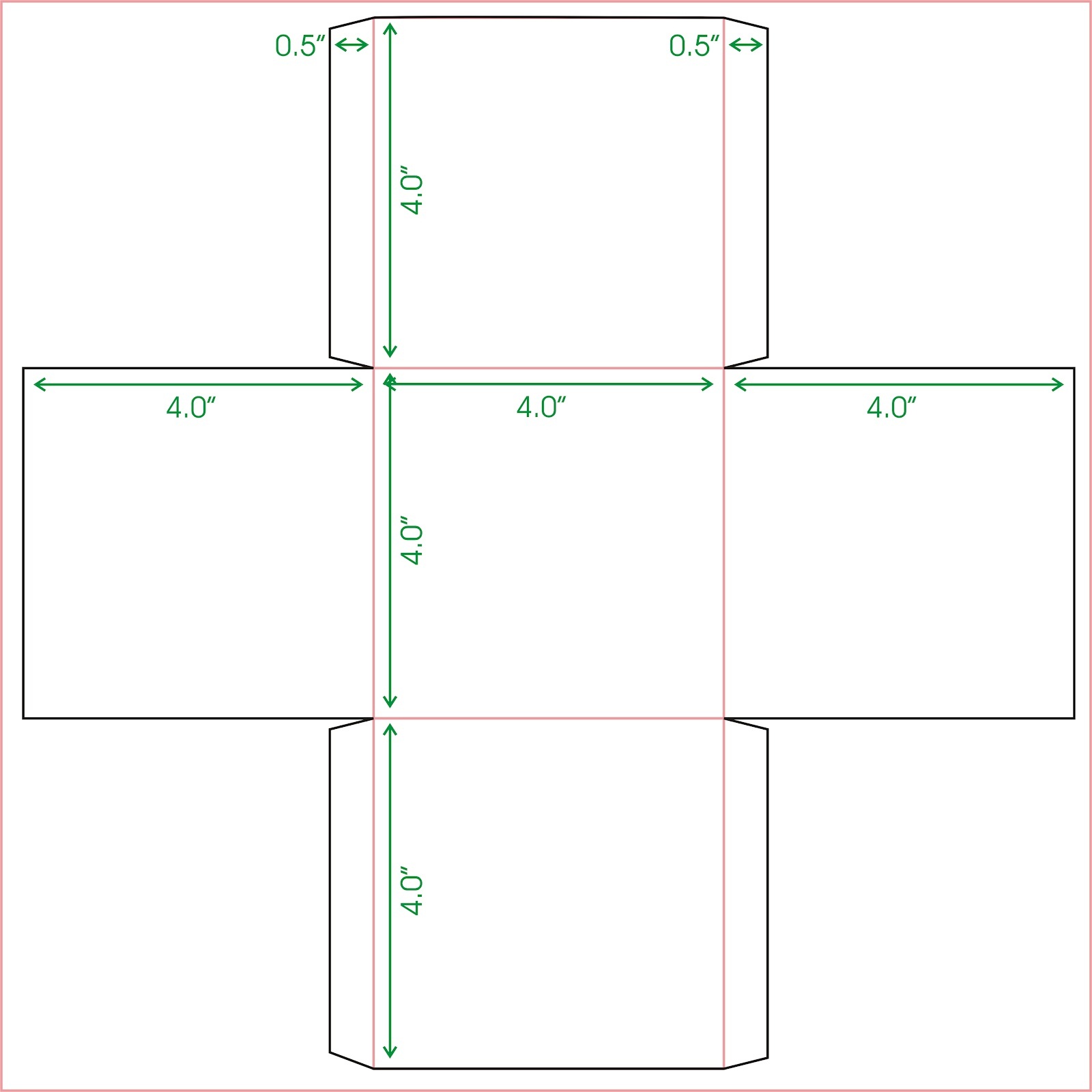 Square Box Template Printable