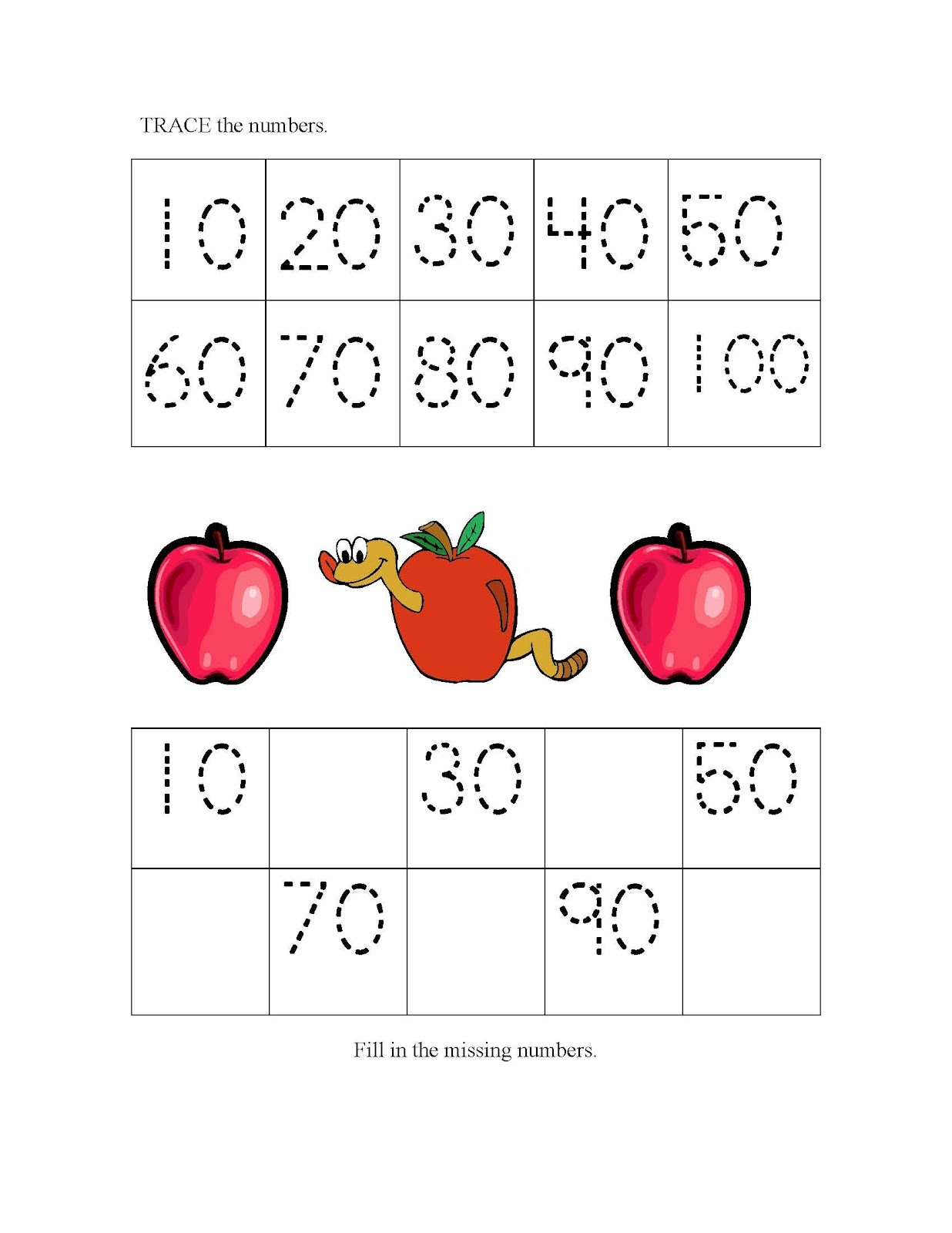 Count by 10s Worksheets Activity Shelter