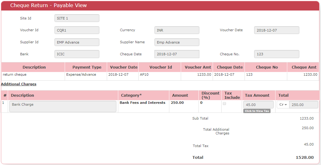 How to handle Cheque Bounce / Cheque Returns?