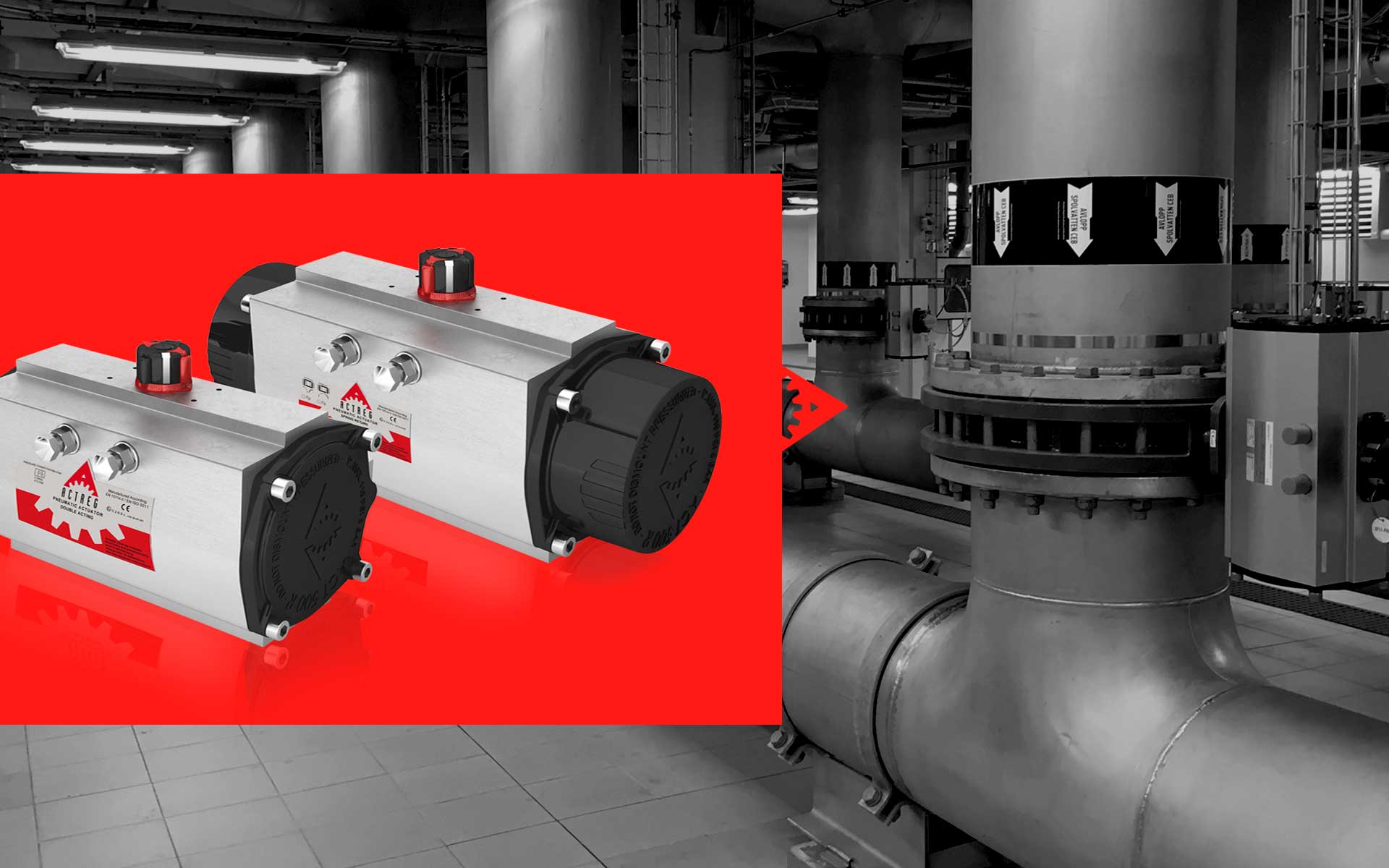 Pneumatic & hydraulic actuators for valves ACTREG actuators
