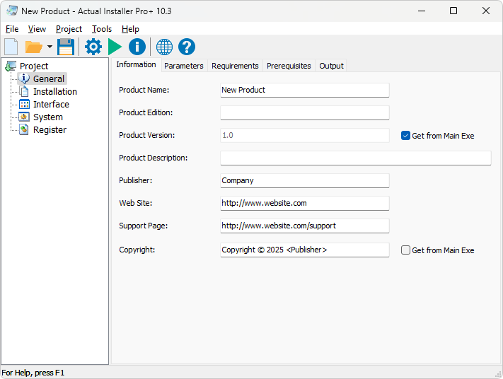 Actual Installer Pro for Windows 7 Effortlessly create professional
