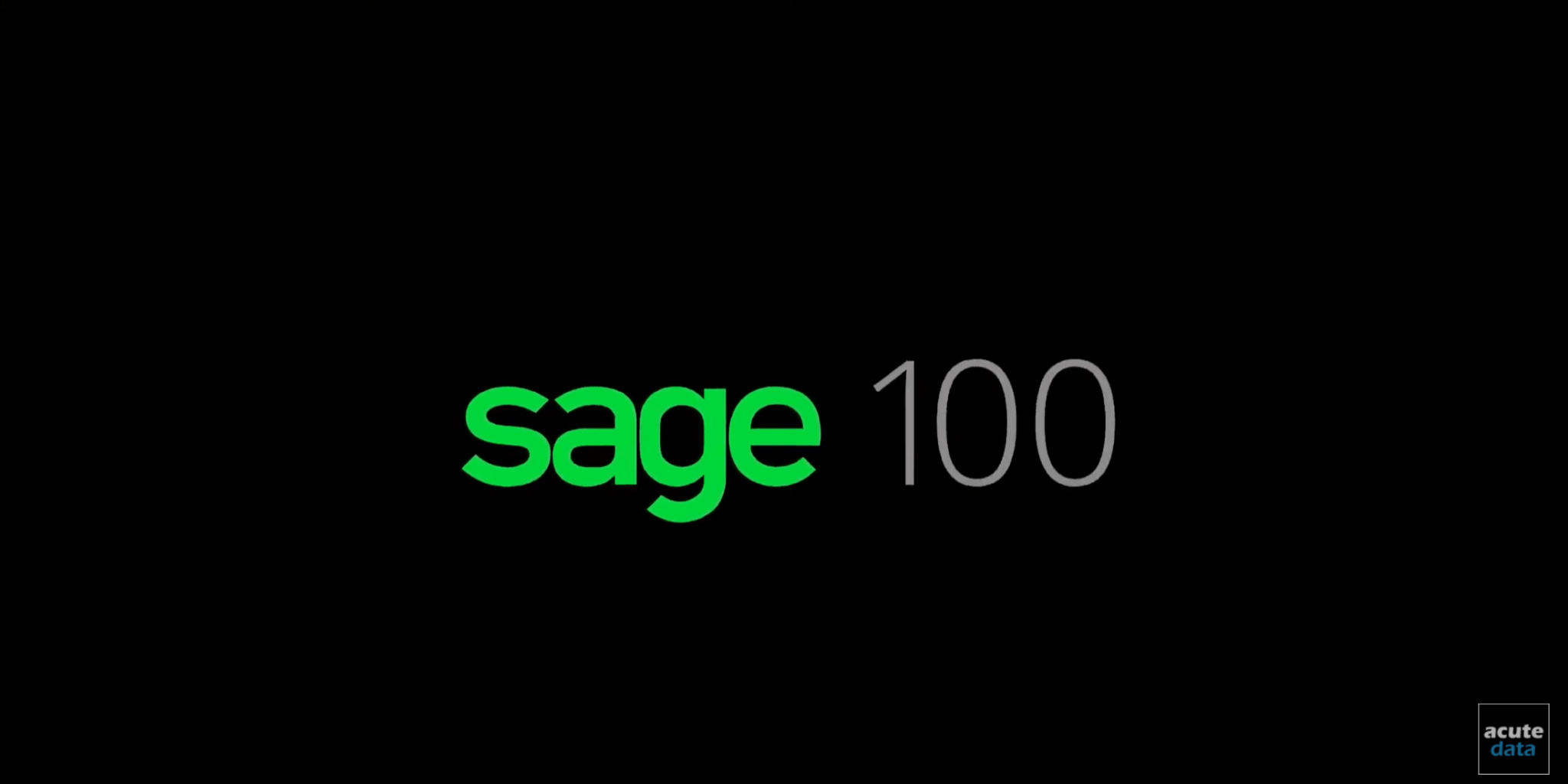 Sage 100 ERP Software for small and midsized companies