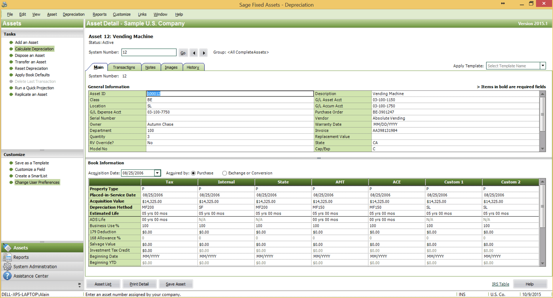 Sage Fixed Assets Software