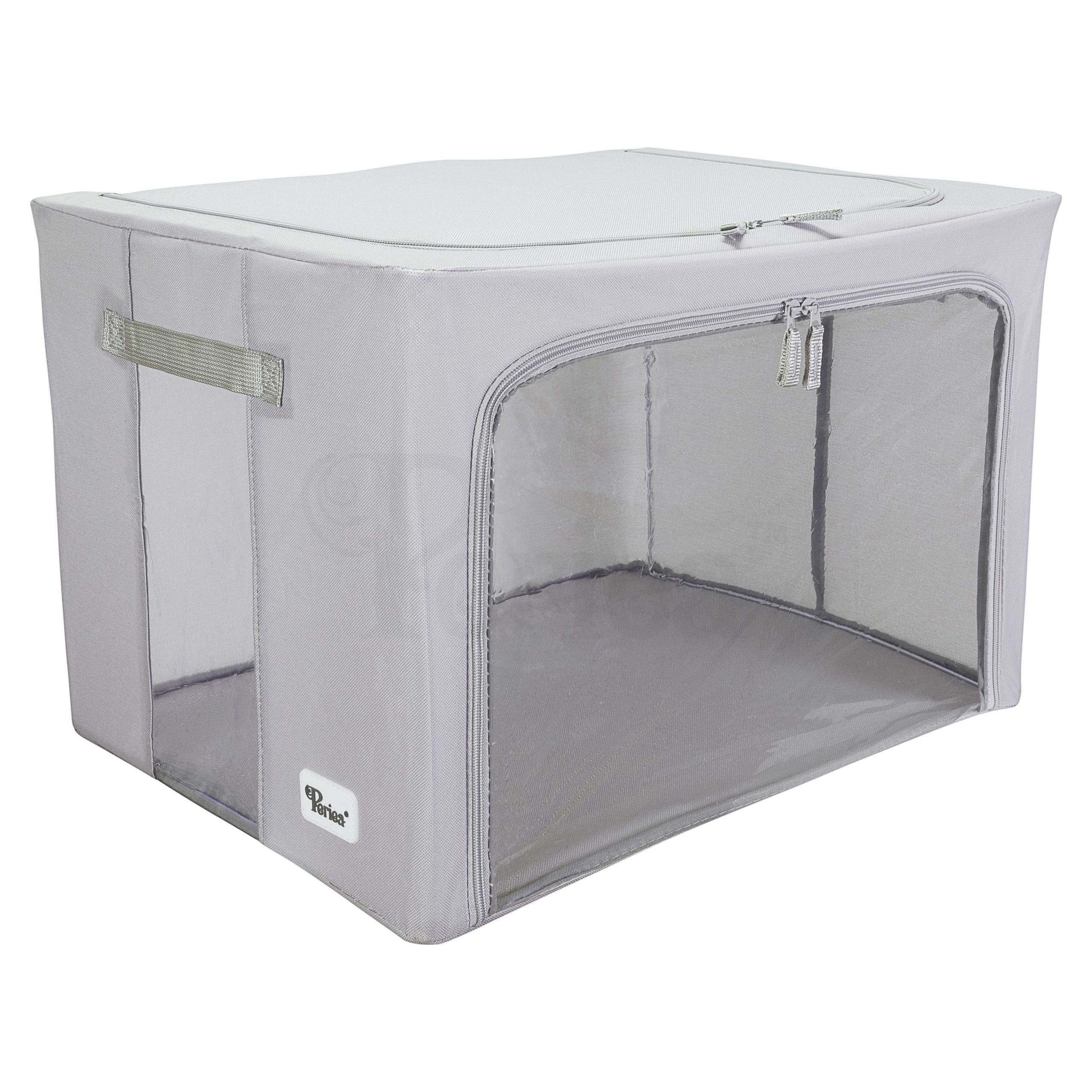 Folding Storage Box Grey Small Acuwares