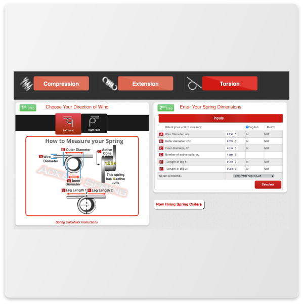 Torsion Spring Design Custom and Stock Springs Quality Spring