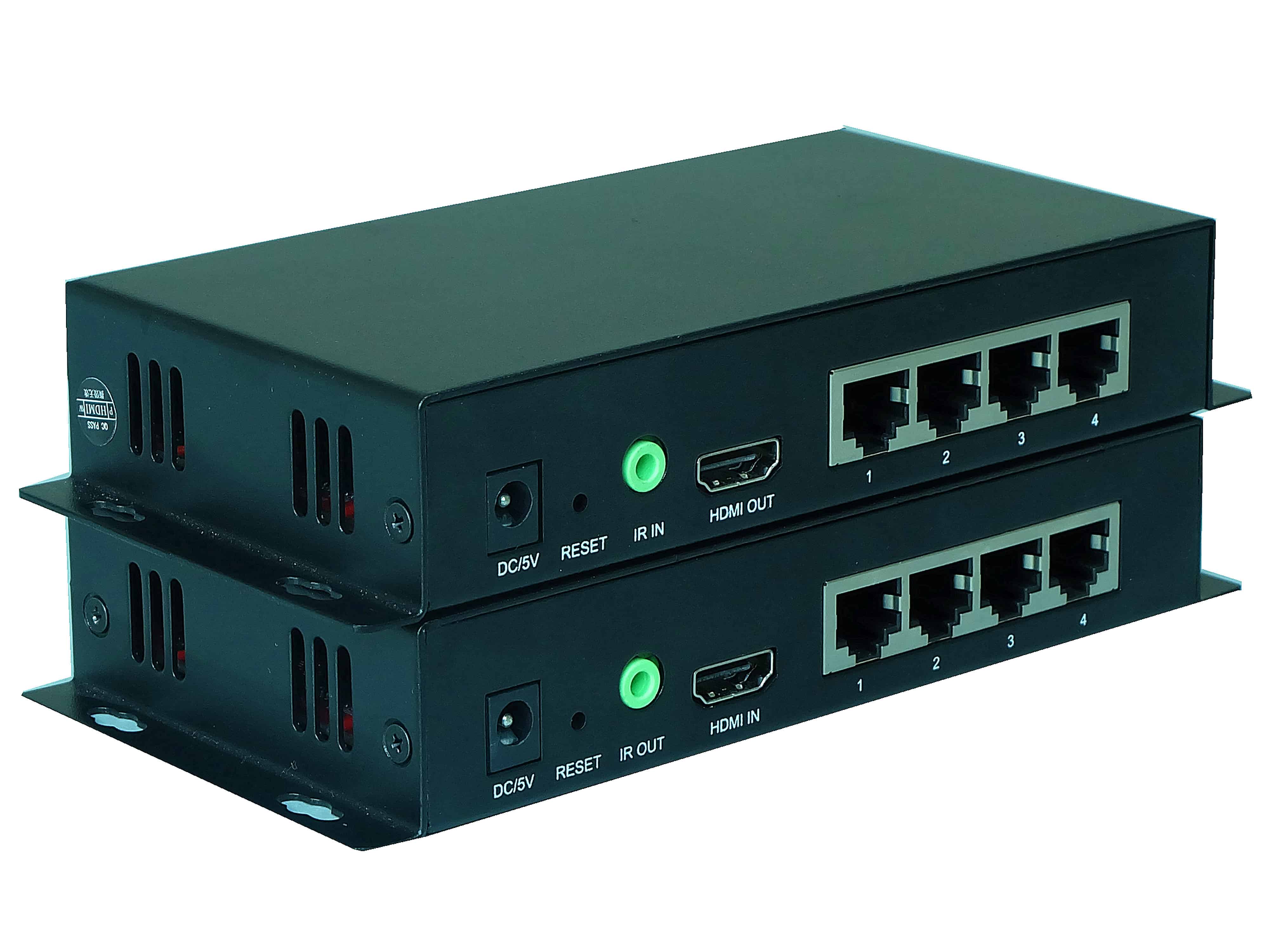 HDMI over LAN 4 port Point to Multipoint Transmission System