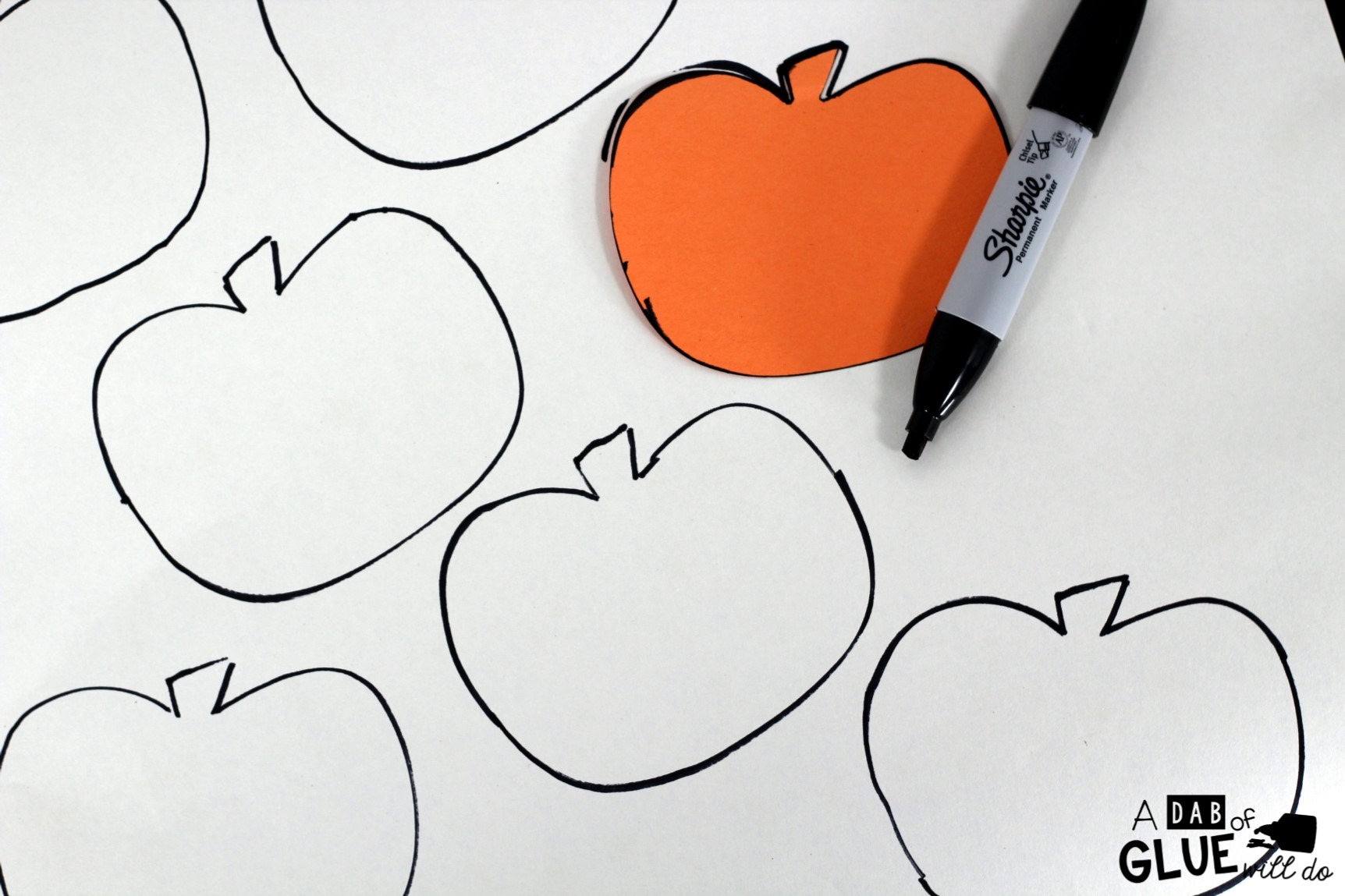 DIY Pumpkin Matching Puzzle A Dab of Glue Will Do