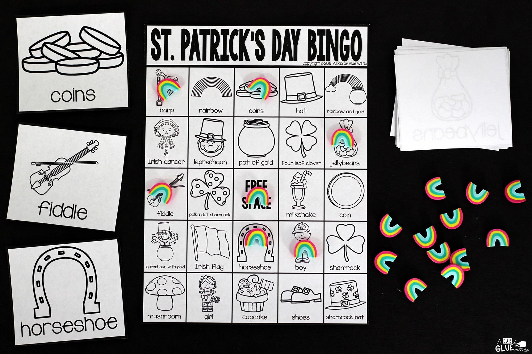 Bingo Sheets for St. Patrick's Day