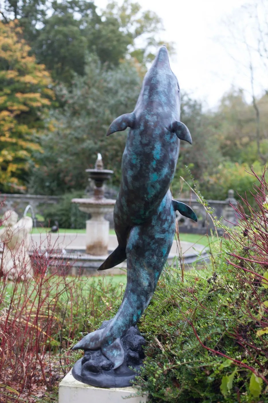 Bronze Dolphin Fountain Quality Bronze Garden Water Feature