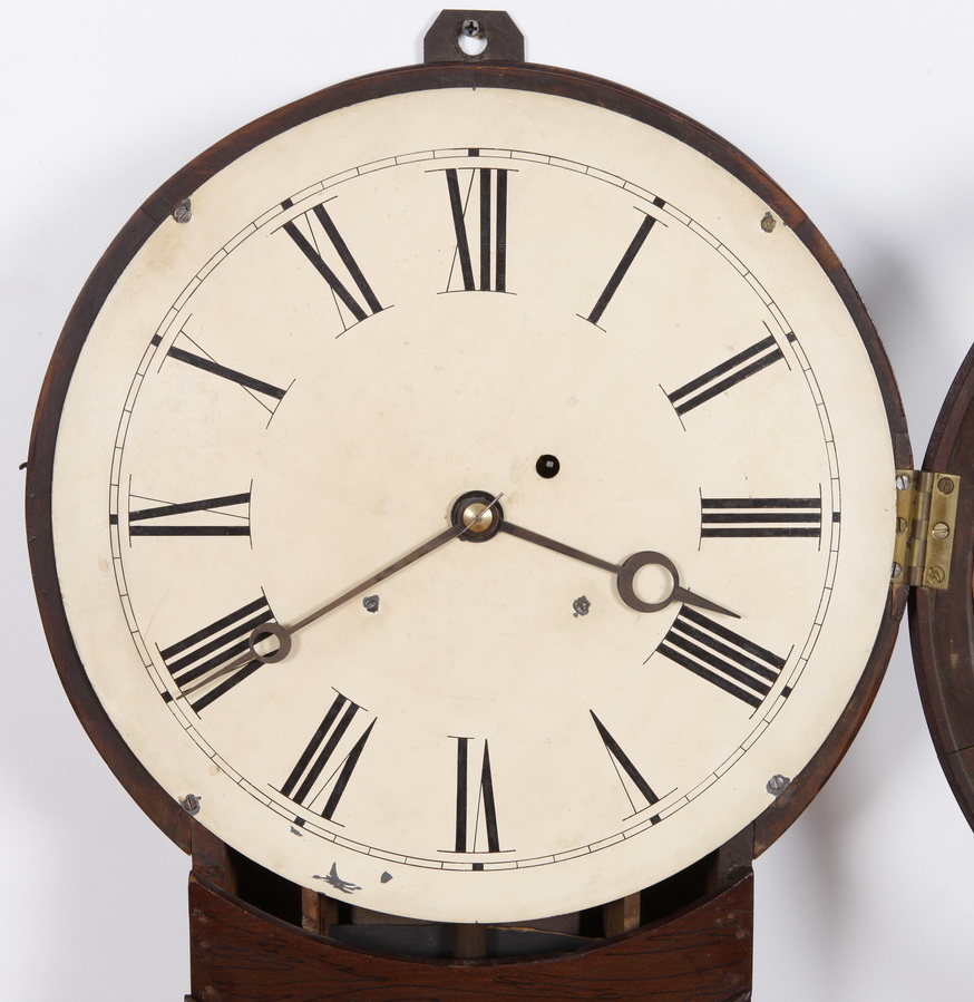 Hatch Rosewood Keyhole Weight Driven Regulator Clock North Attleboro Mass C. 1870 Adams Brown