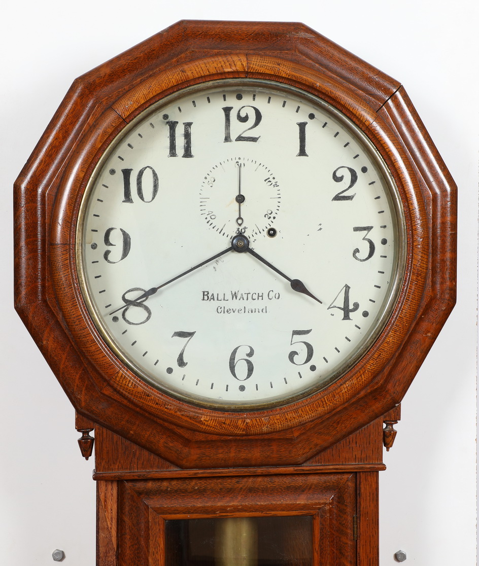 Seth Thomas No. 3 Railroad Regulator Weight Driven Clock for Ball Watch