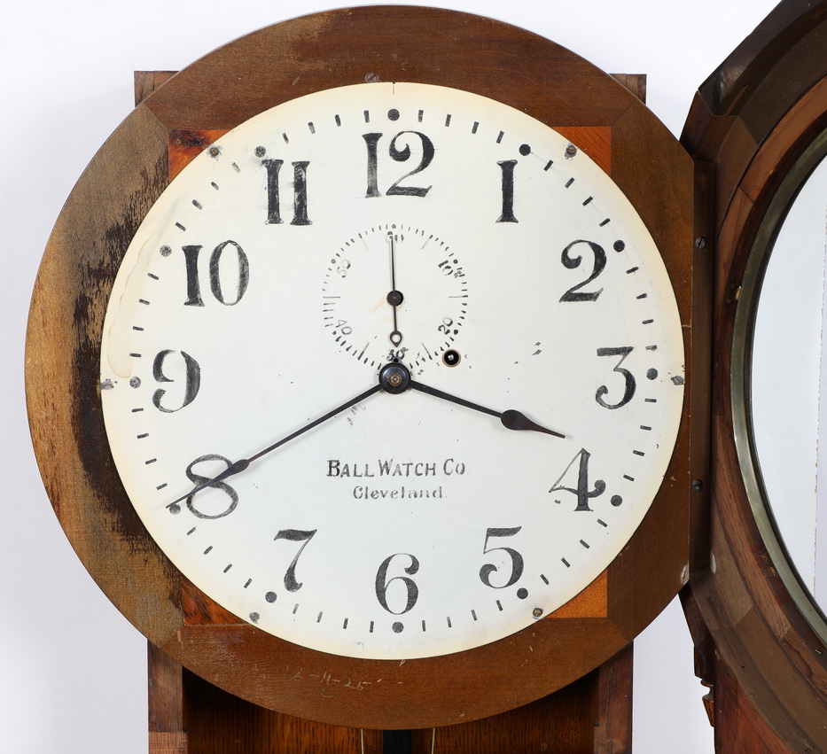 Seth Thomas No. 3 Railroad Regulator Weight Driven Clock for Ball Watch