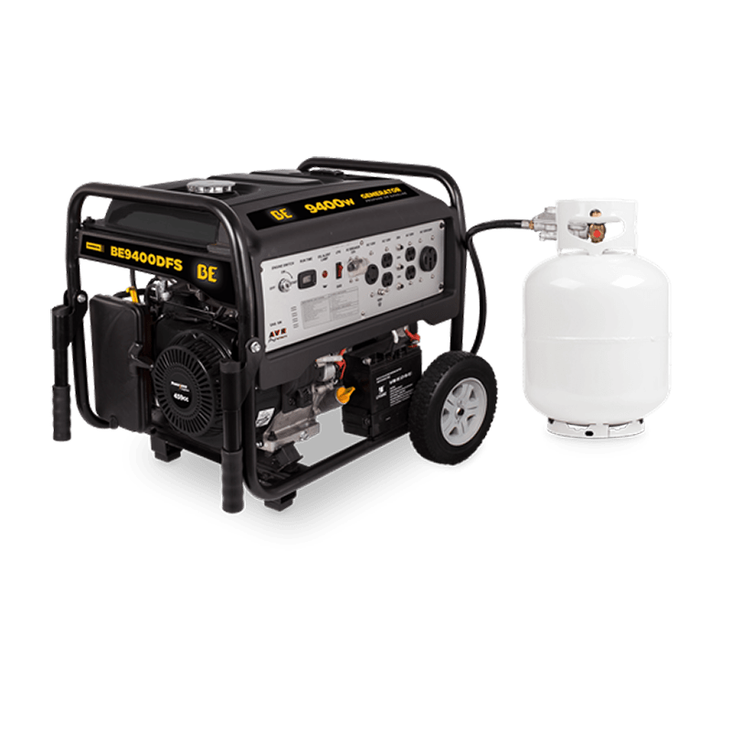 BE Power Equipment BE9400DFS 9,400 Watt Dual Fuel Electric Start