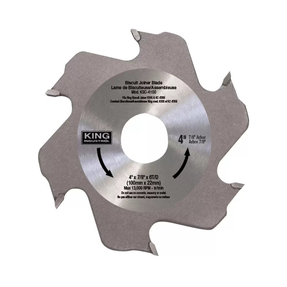 King Canada KSC4100 4″ Replacement Carbide Biscuit Joiner Blade Adam