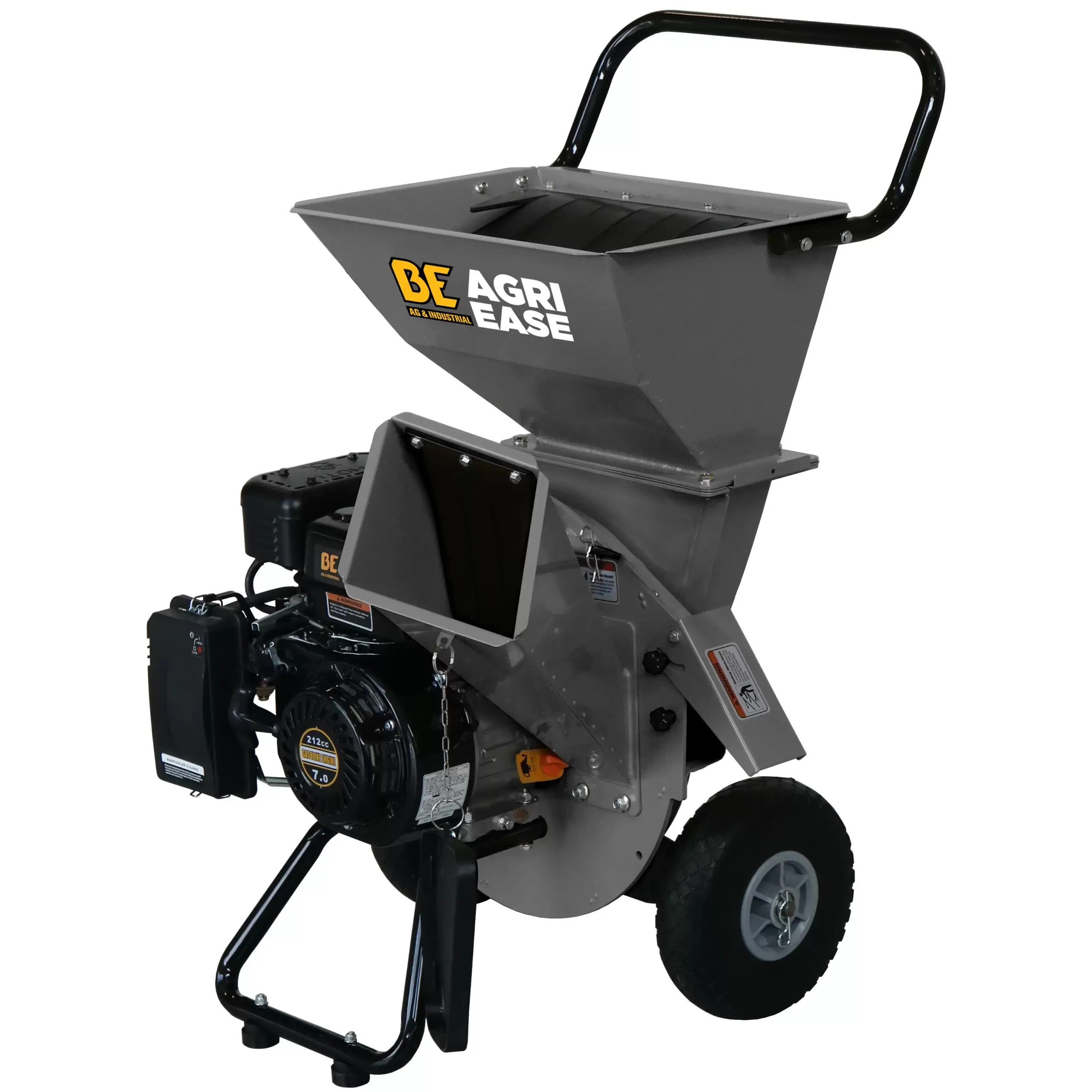 Braber Equipment BEWCGF3R7 7HP 2In1 Flywheel Wood Chipper Shredder