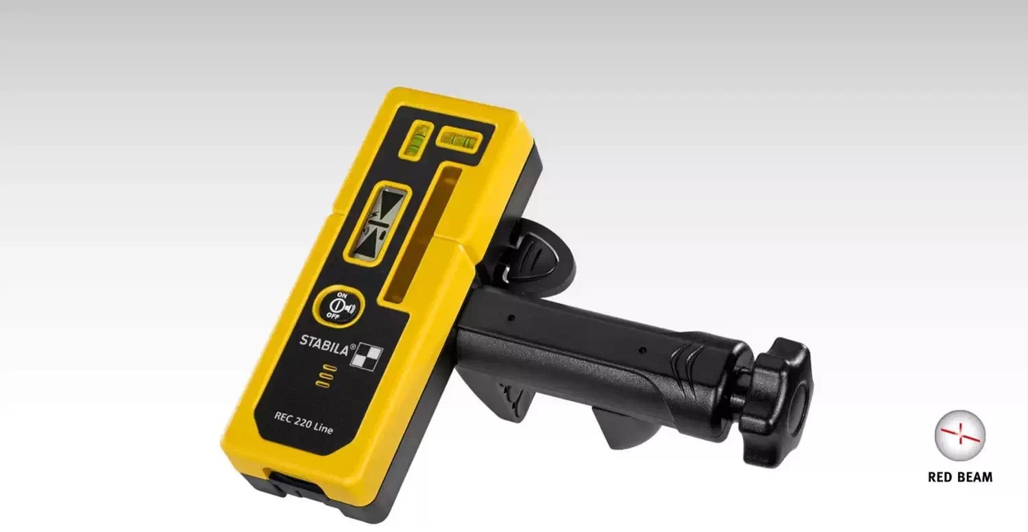 STABILA 07335 REC 220 Laser Line Receiver with Bracket Adam's Tarp
