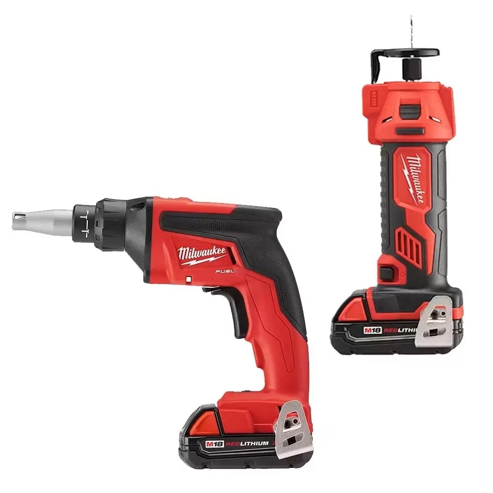 Milwaukee 286622CTP 2pc Combo Kit M18 FUEL 18V Brushless Drywall Screw