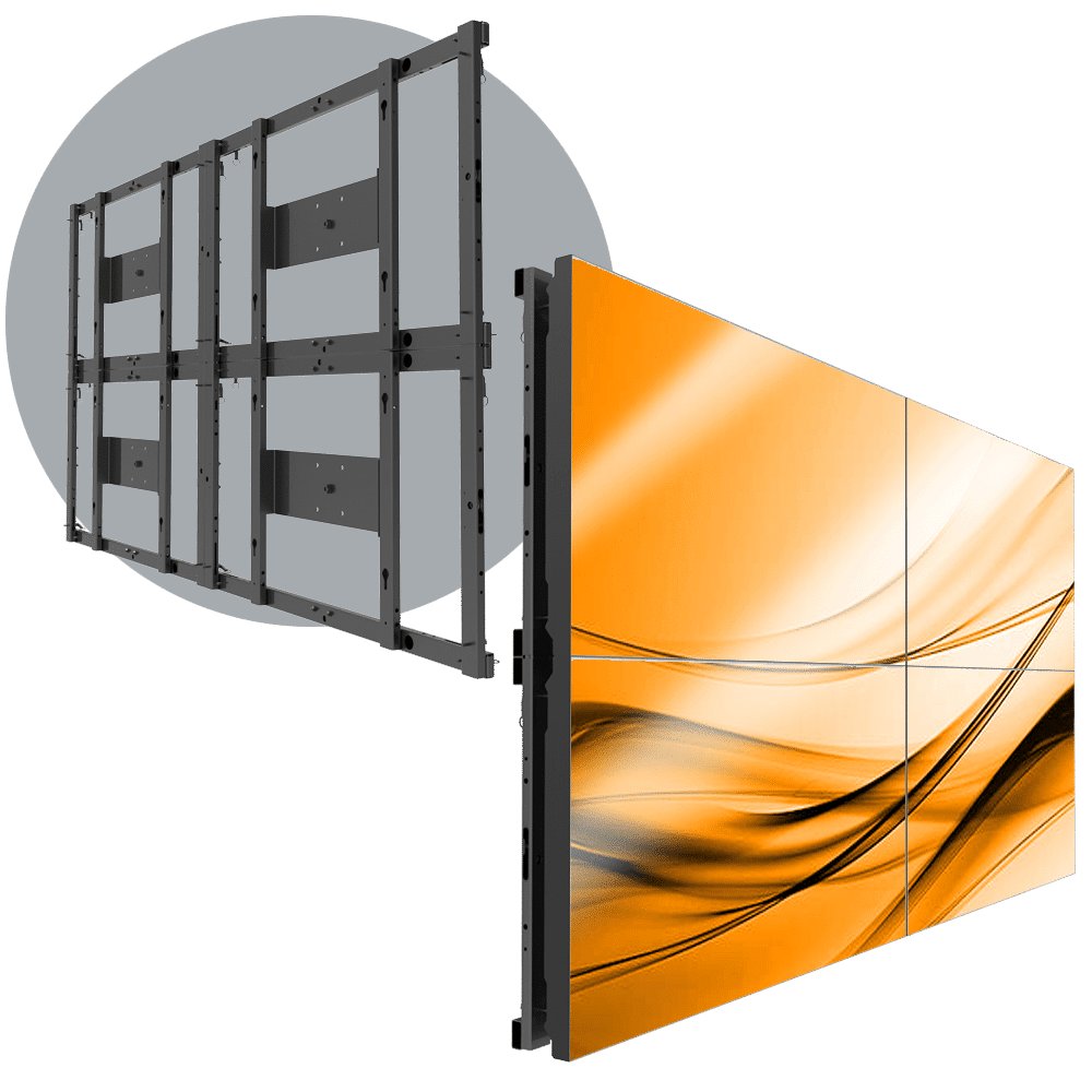 MVFS 2X2Modular 2X2 LCD Wall Mount Adaptive Technologies Group