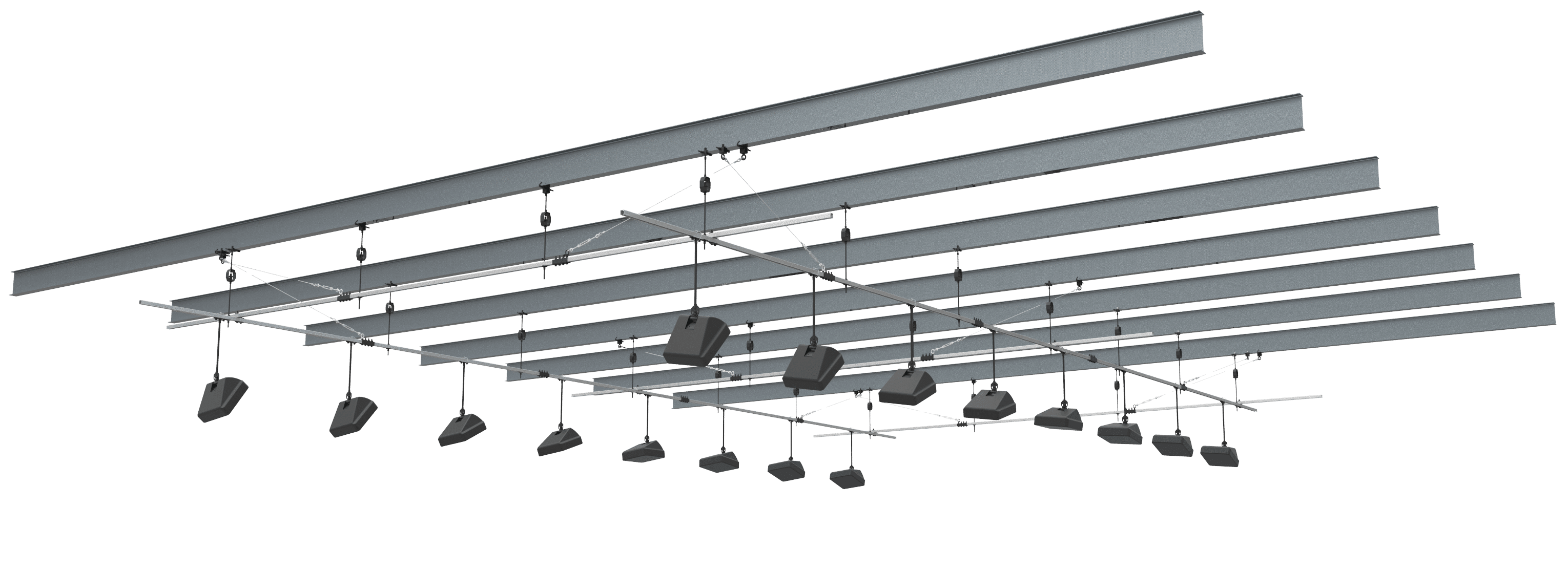 StarGridIntegrated Ceiling Speaker Suspension System Adaptive