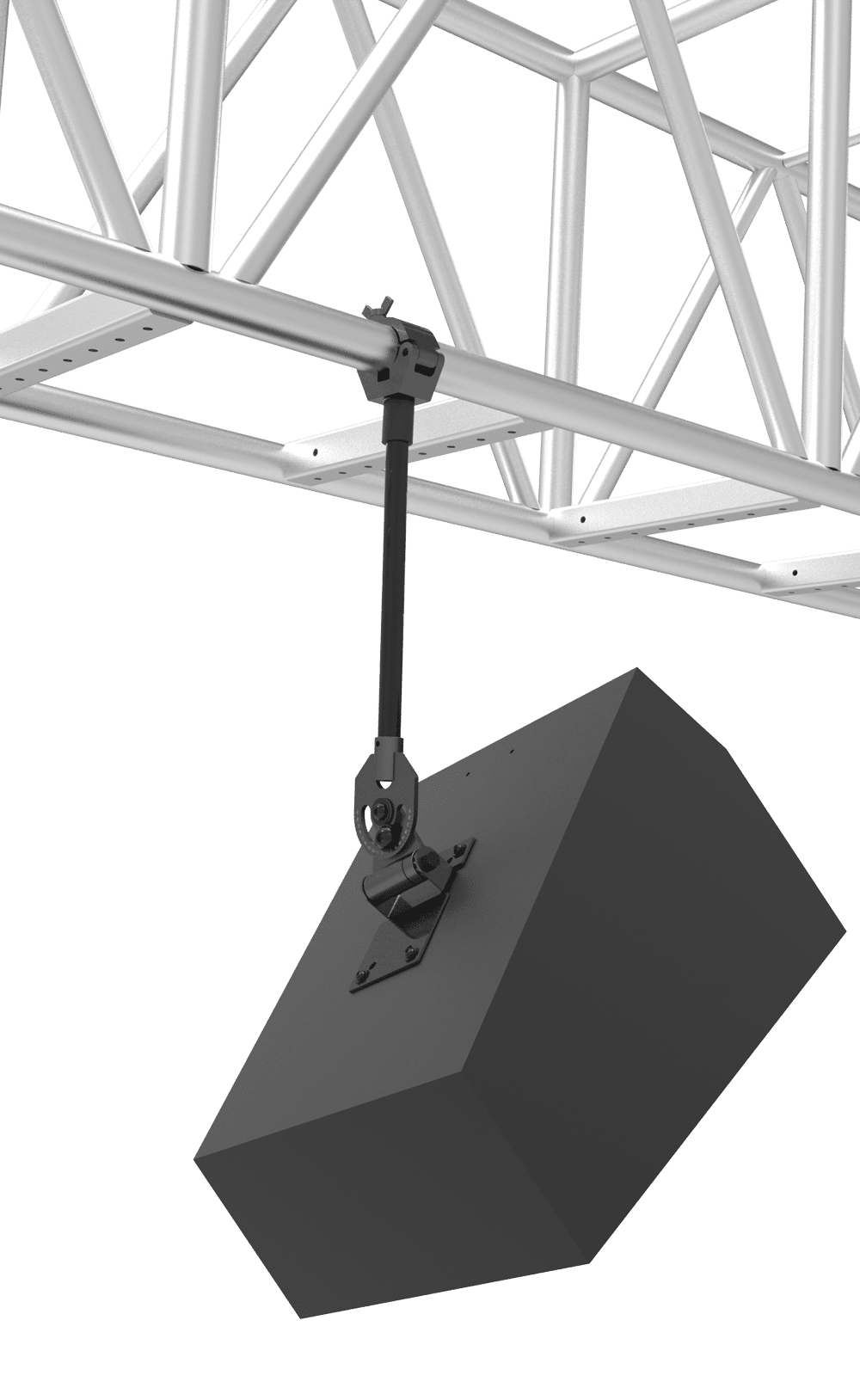 Audio Truss Mount Configurations and Truss Mount Components Adaptive