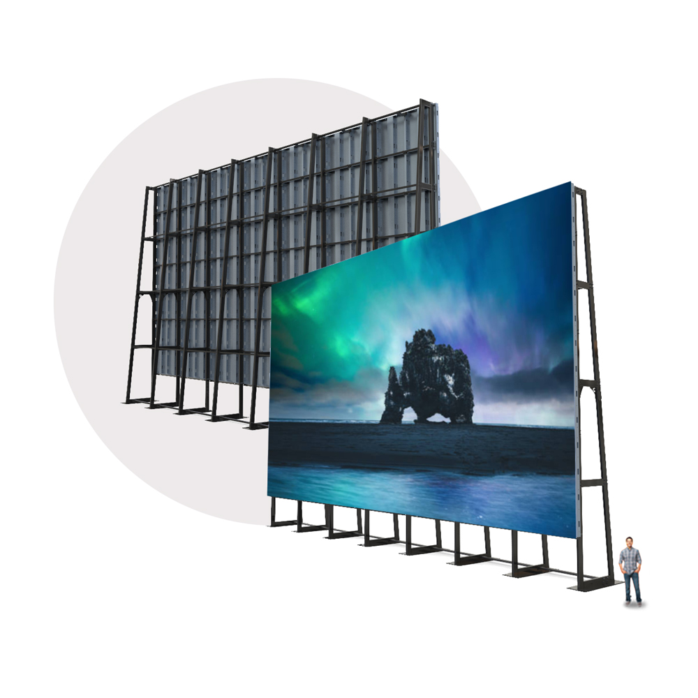 Ground Supported Video Wall Frames Adaptive Technologies Group