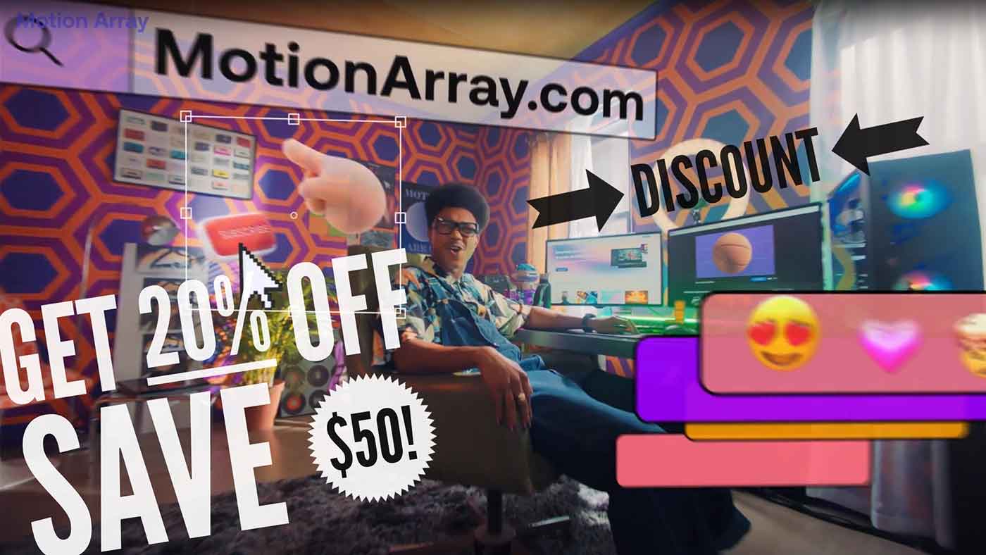 Motion Array Discount Code Get 20 Off Save 50 Free trial