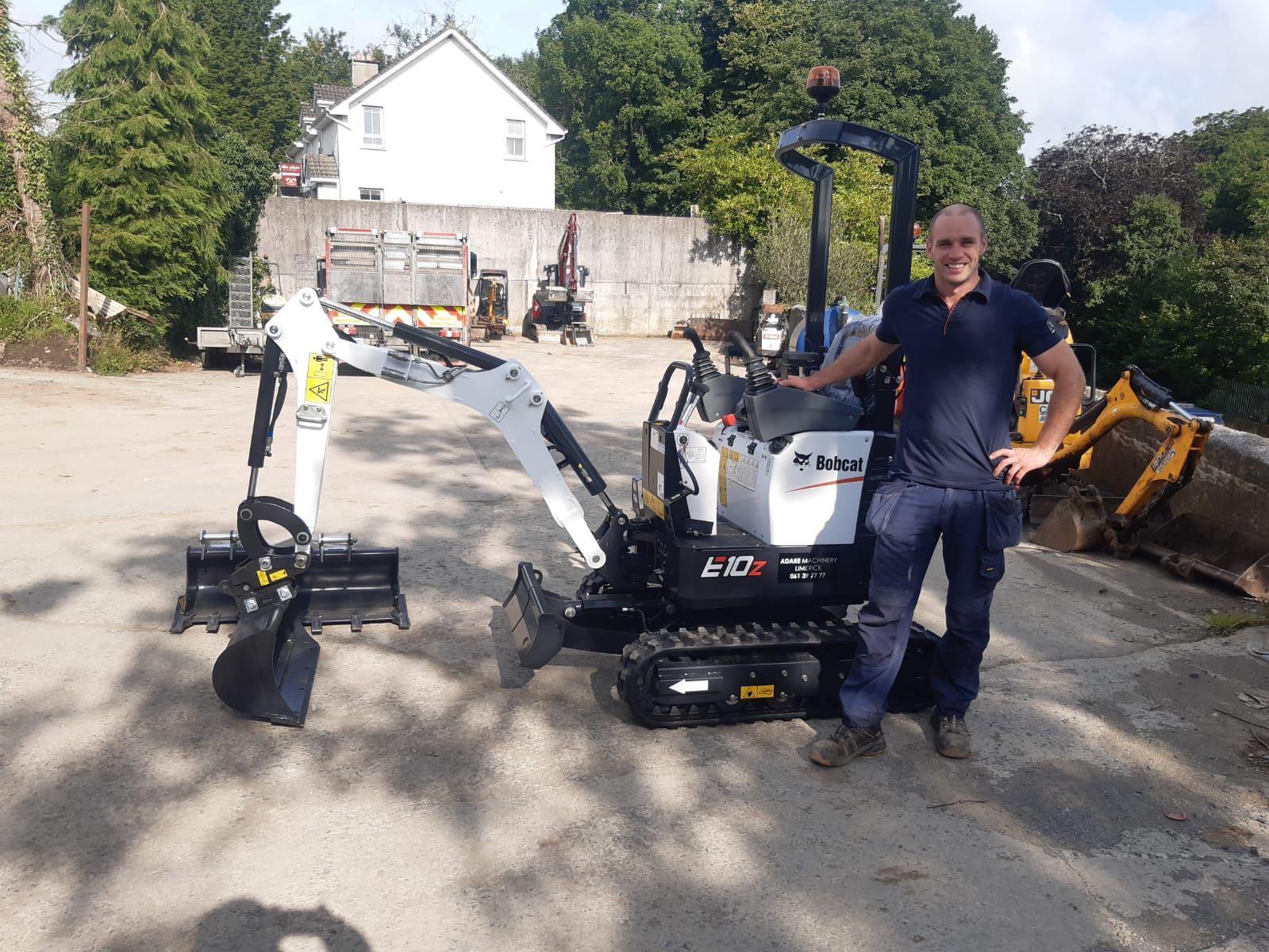 Bobcat E10z Micro Digger Lands on Site Adare Machinery