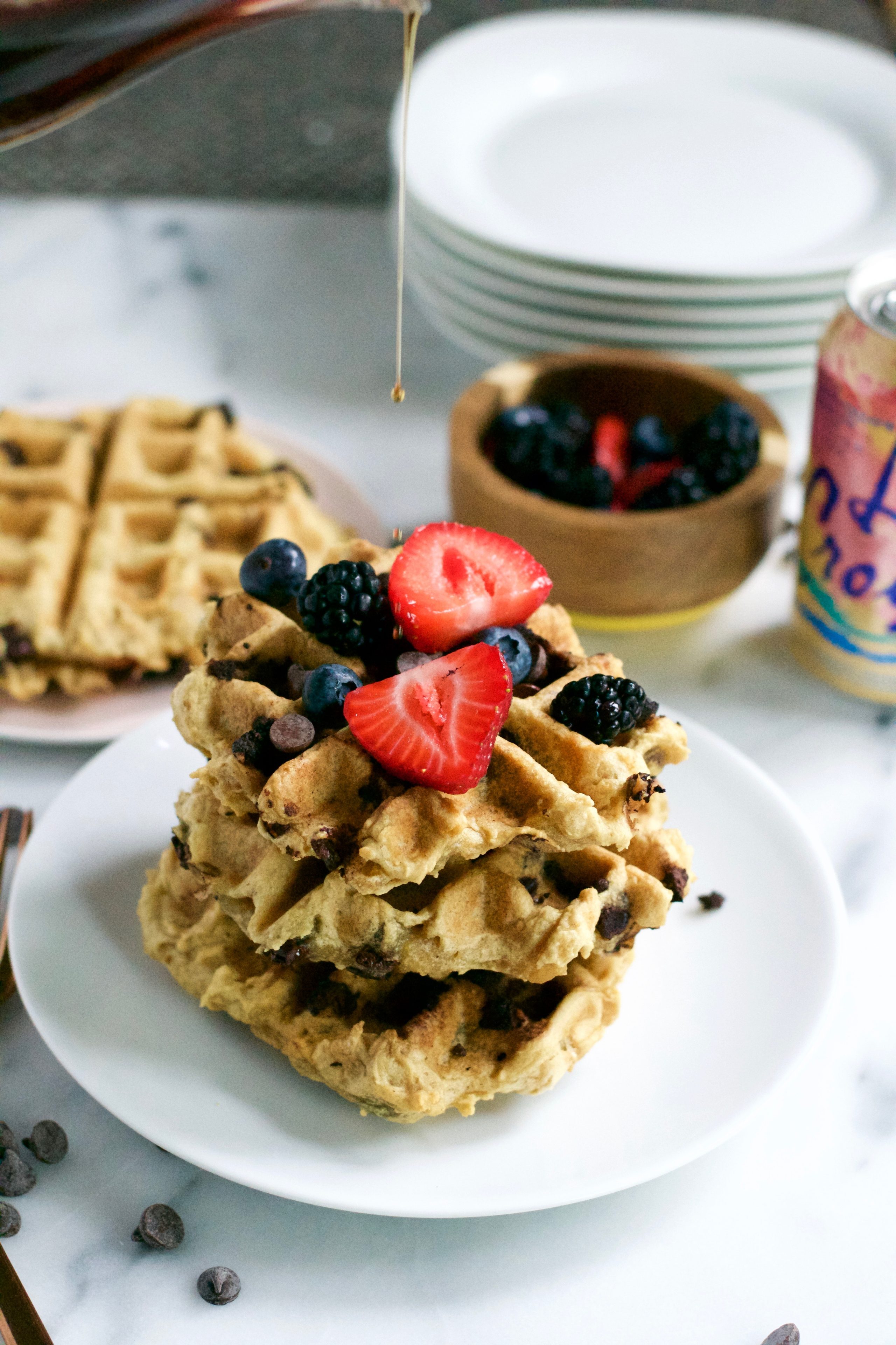 GlutenFree Vegan Sparkling Water Waffles A Dash of Megnut