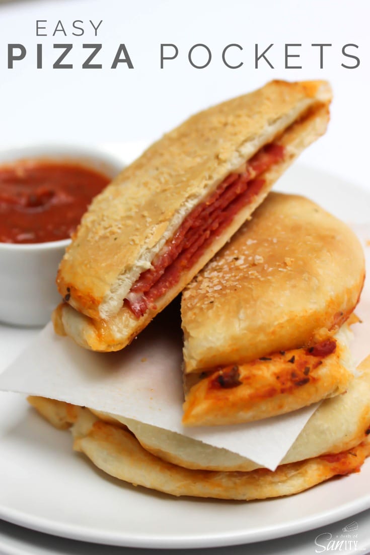 Easy Pizza Pockets A Dash of Sanity
